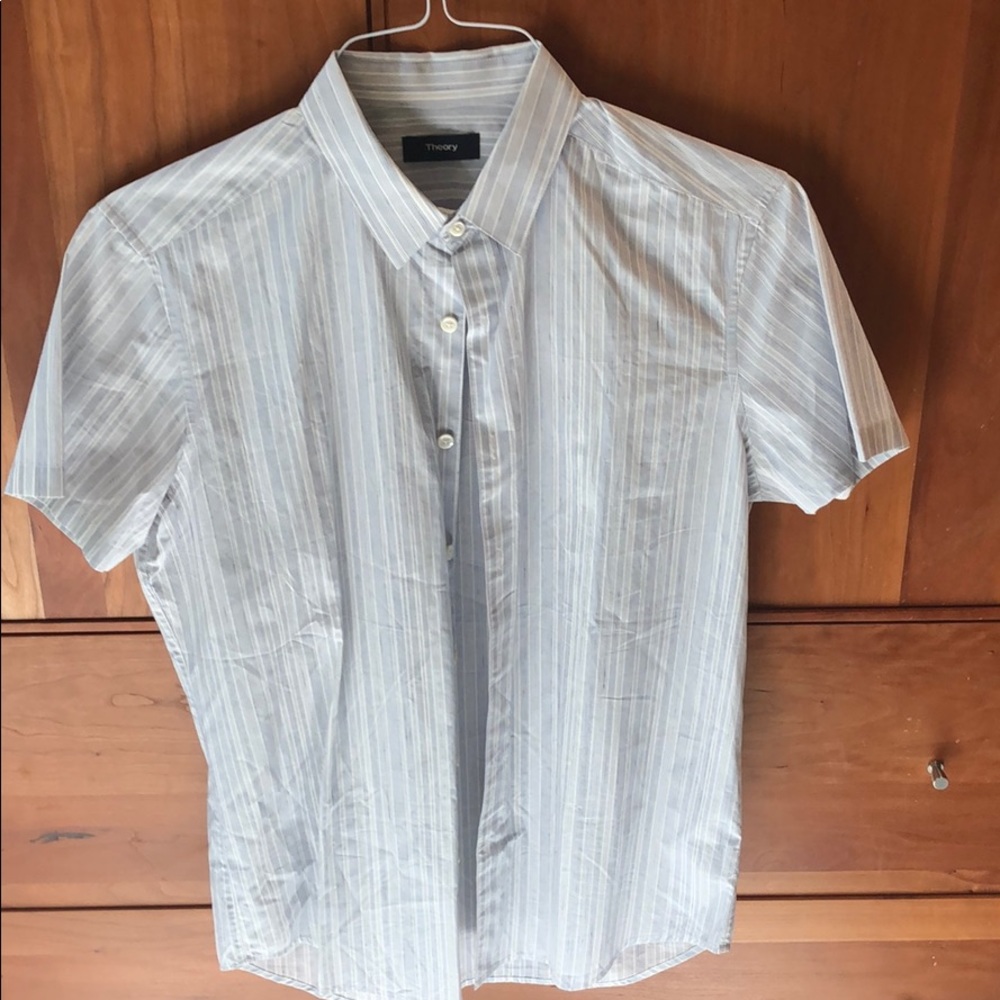 Theory Short sleeved button down shirt